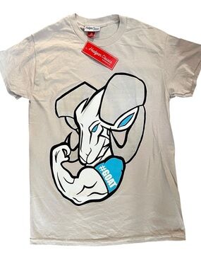 Headgear Classics #GOAT Graphic Tee in Light Gray & Blue